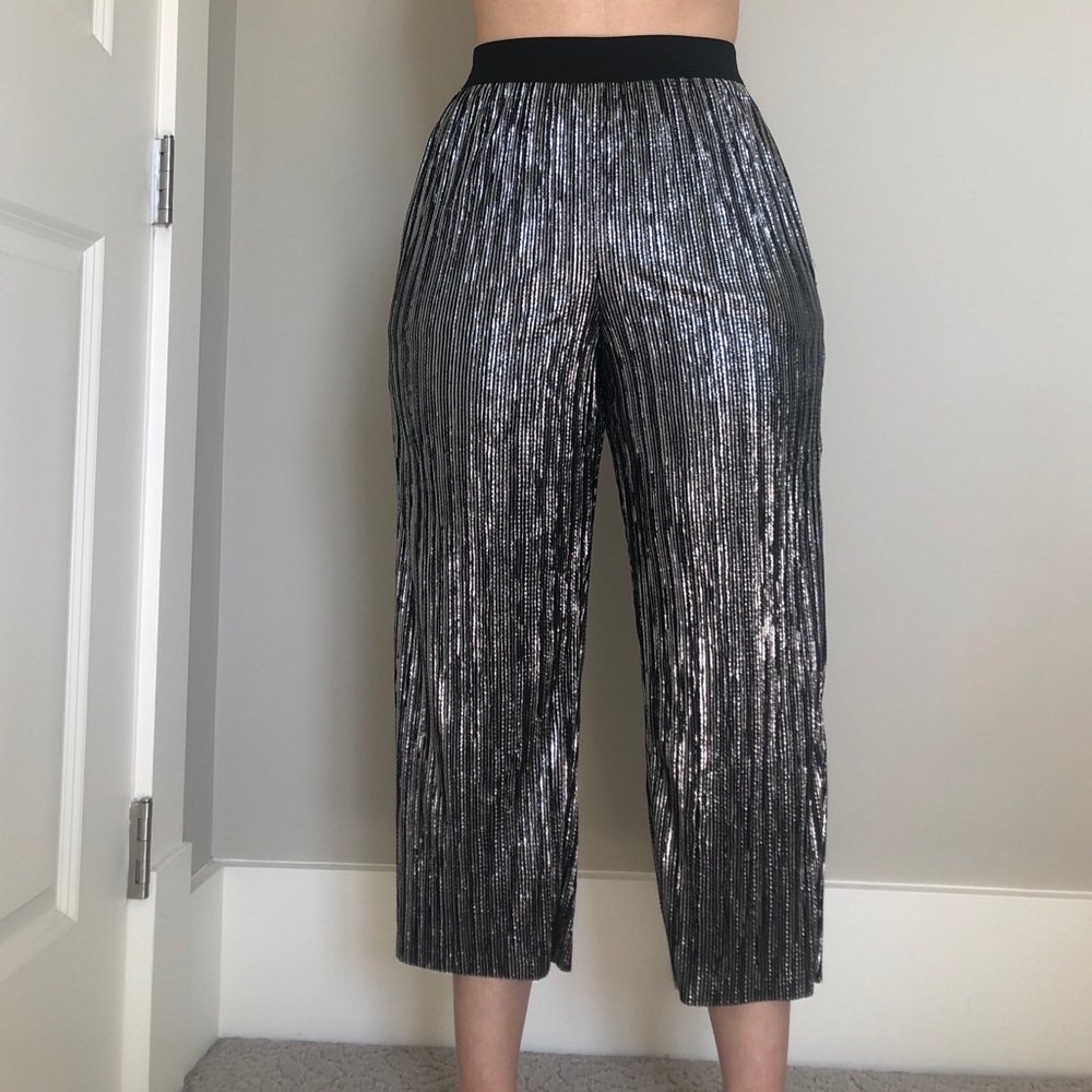 Cropped Sparkly Culottes.